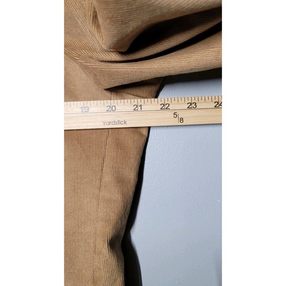 Lands End Mens Size 42 Tall Tan Blazer Sport Coat Jacket Corduroy Elbow Patches - Picture 7 of 10